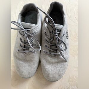 Giesswein Wool Sneakers Women’s 39 Gray Lace Up Comfort Walking Shoes US 8-8.5